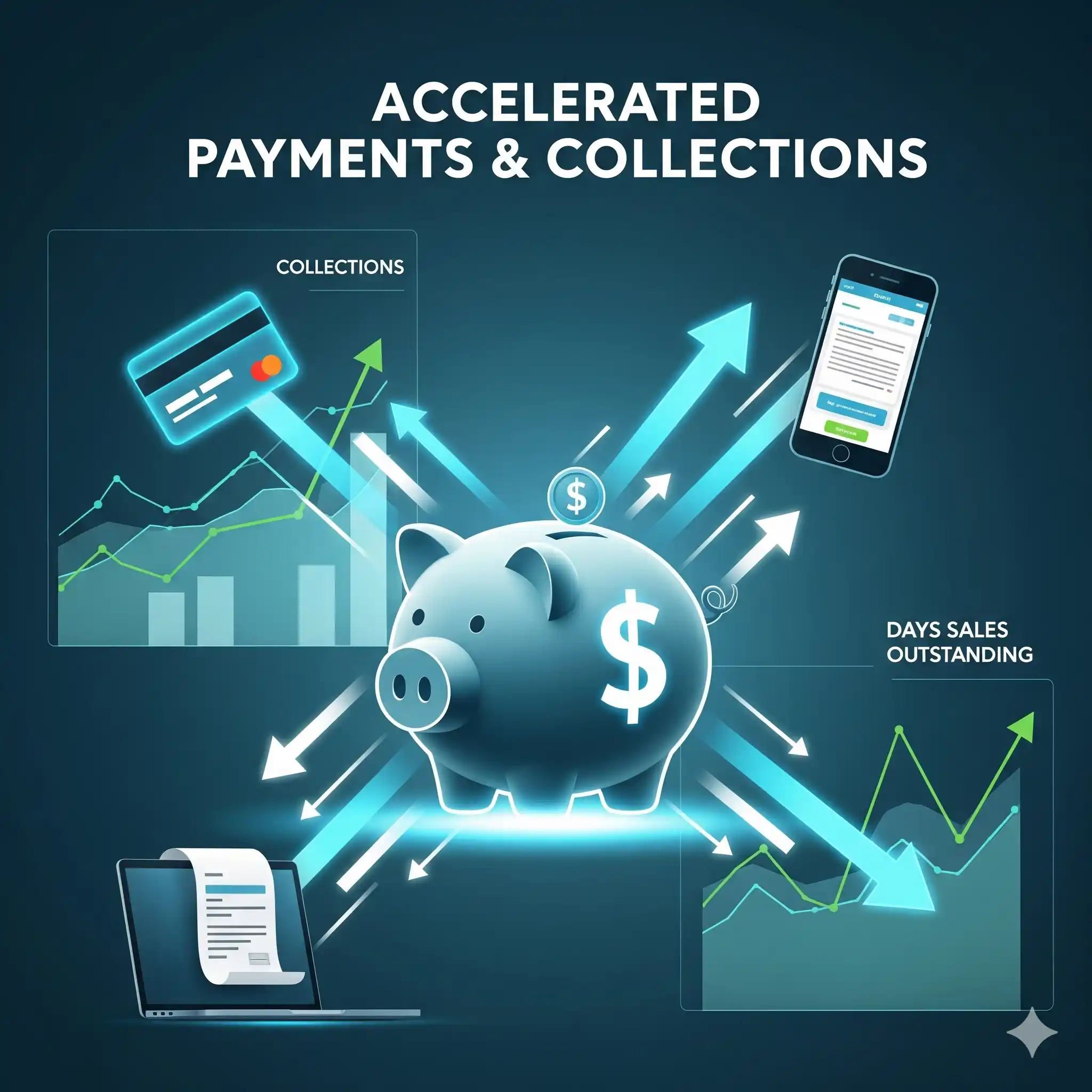 Online payments and collections dashboard