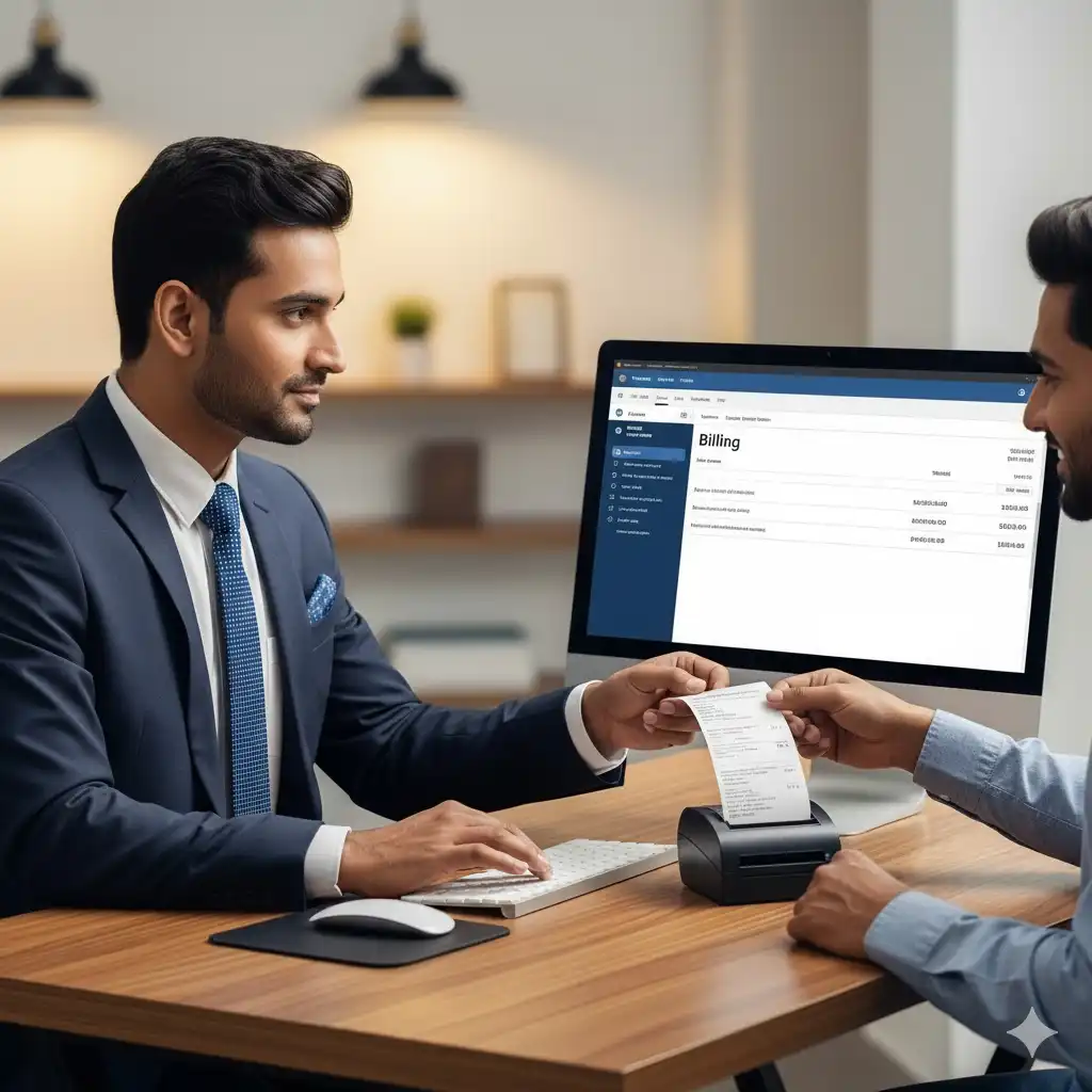 Example of maintenance bill generation screen