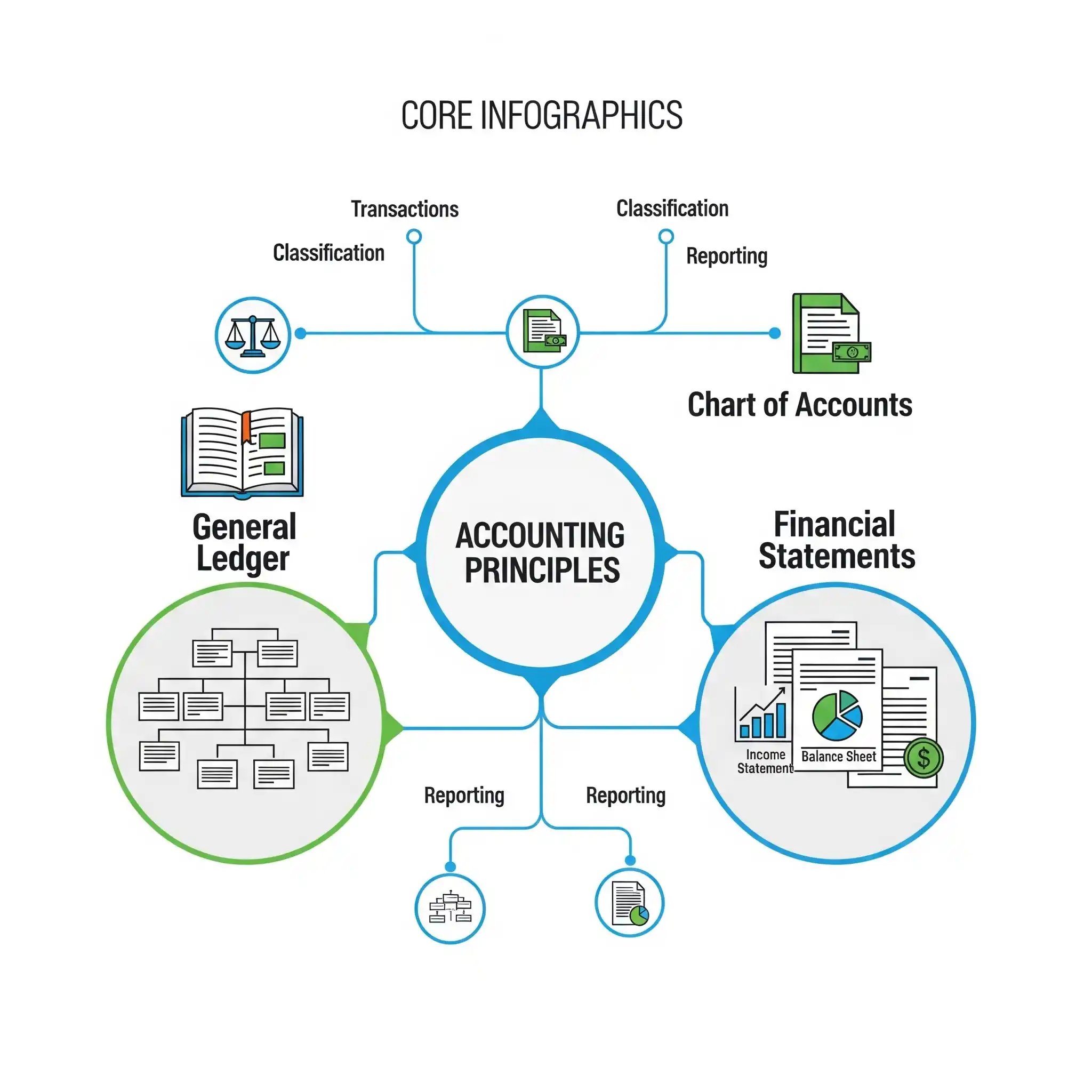 Core accounting features in OurERP