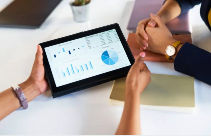 Accessing live financial reports on a web browser