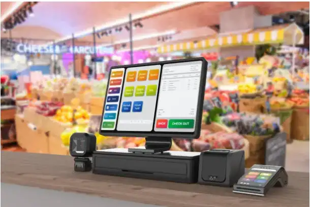 Example of POS screen for a grocery store