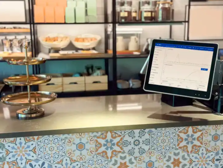 Example of bakery POS and order screen